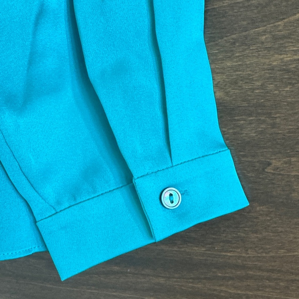 Kobi Halperin Elegant Teal Women's Top - Picture 9 of 9
